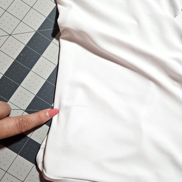 Express White Bodysuit With Snap Closure Size S layering - Picture 7 of 12